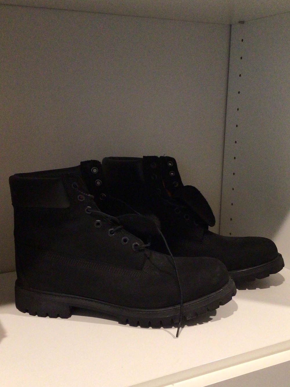 Timberland Men's Black Premium Lace-Up Work Boots